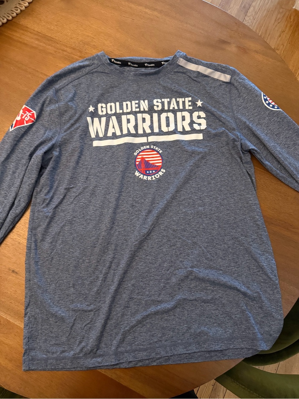 Golden State Warriors Grey Long Sleeve Tee